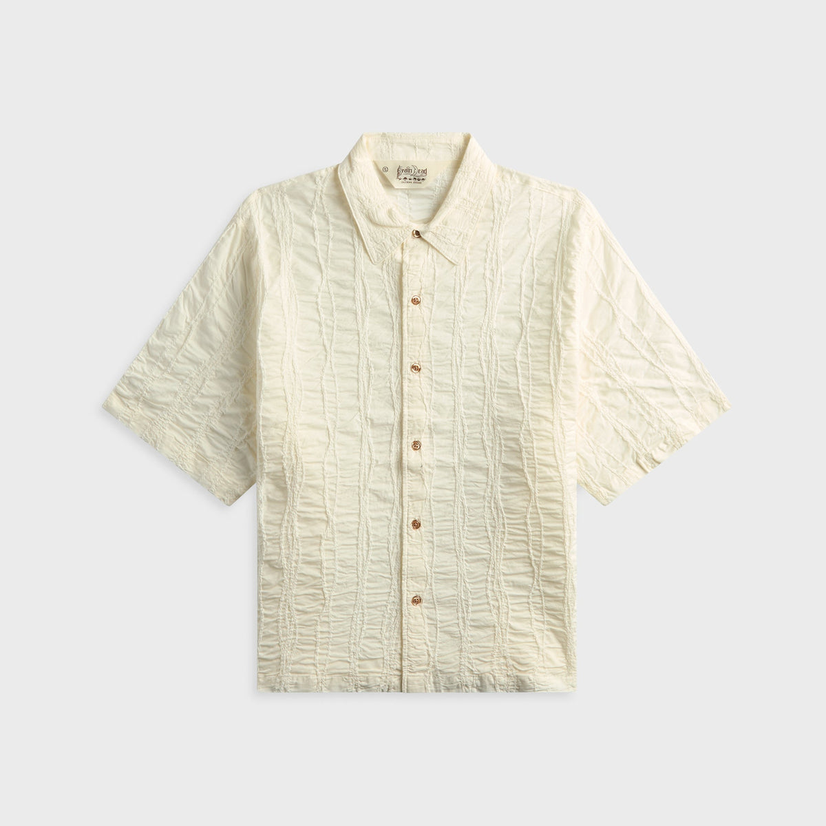 Brain Dead Twisted Piping Shirt - Natural