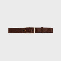 Black Suede Studio Mija Belt - Brown Suede