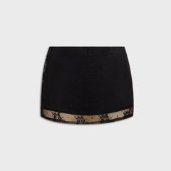 Buci Shelley Skirt - Black Floral