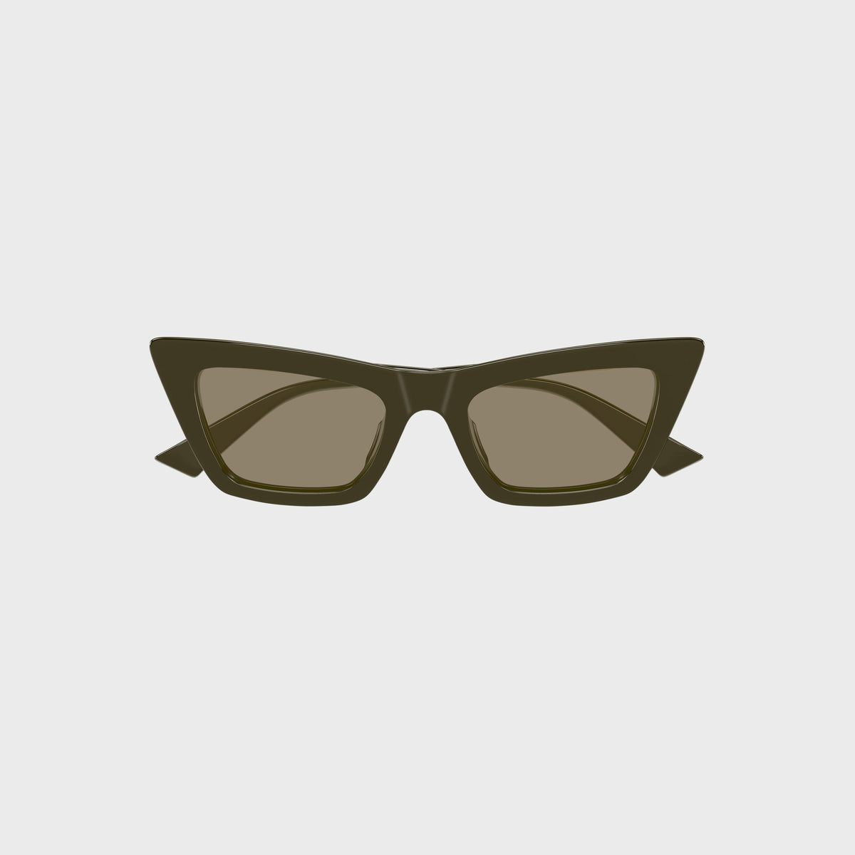 Bottega Veneta Cat-Eye Sunglasses - Green / Brown