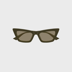 Bottega Veneta Cat-Eye Sunglasses - Green / Brown