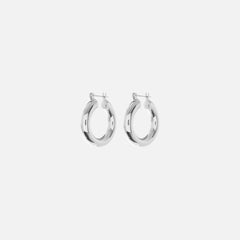 Luv AJ Baby Amalfi Hoop Earrings - Silver