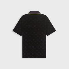 Casablanca Monogram Velour Polo Shirt - Purple
