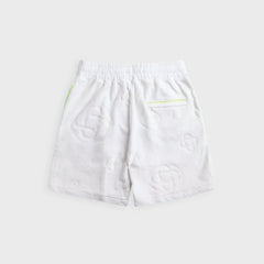 Casablanca Towelling Monogram Short - Black
