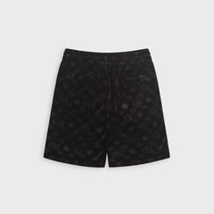 Casablanca Monogram Velour Short - Black / Purple