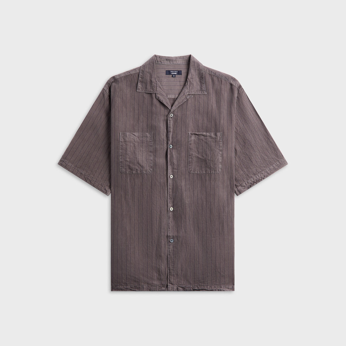CDG Homme Cupro Stripe Shirt - Grey
