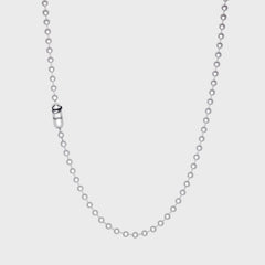 GOOD ART HLYWD Logo Poplock Necklace - Silver