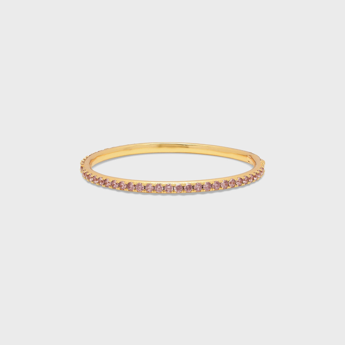 Crystal Haze Serena Bangle Bracelet - Bubblegum Pink