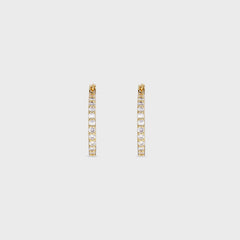 Crystal Haze Serena Small Hoops - Clear