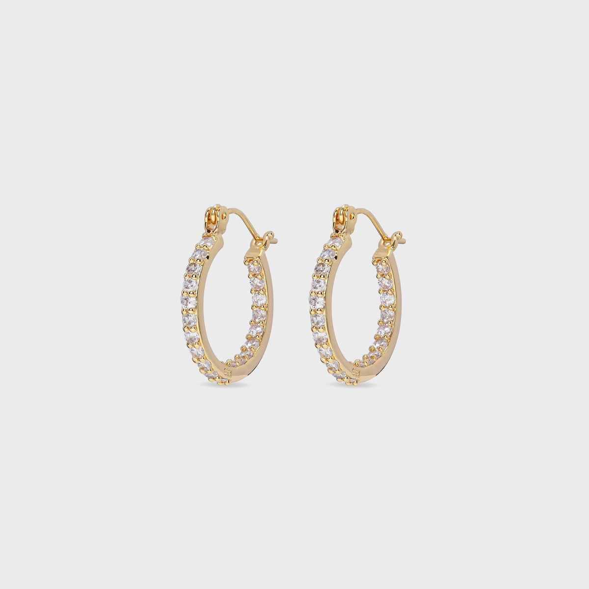 Crystal Haze Serena Small Hoops - Clear