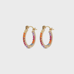 Crystal Haze Serena Small Hoops - Multi