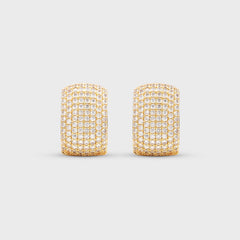 Crystal Haze Exclusive Infinity Hoops Small - Gold / Clear