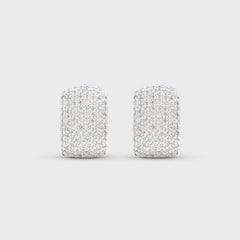 Crystal Haze Exclusive Infinity Hoops Small - Silver / Clear