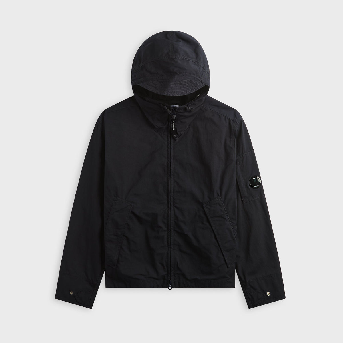 C.P. Company Twill Hooded Lens Jacket - Total Eclipse
