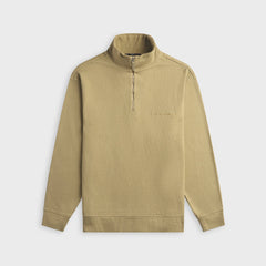 C.P. Company 10/2 Combed Jersey Polo Collar Sweatshirt - Moss Gray