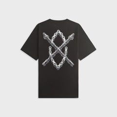 Daily Paper Chain Shield Short Sleeve Tee - Black