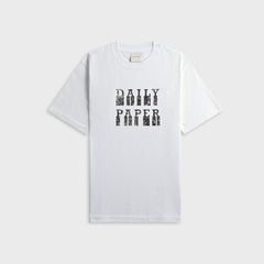 Daily Paper DP Blocked Short Sleeve Tee - White