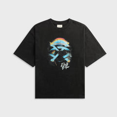 Daily Paper Shield Helmet Short Sleeve Tee - Washed Black