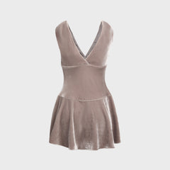 GUIZIO Aria Mini Dress - Gunmetal