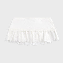 GUIZIO Aylin Mini Skirt - White