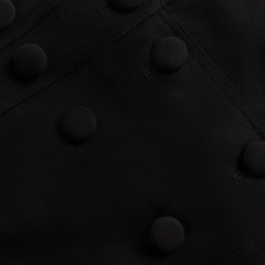 GUIZIO Double Breasted Mini Skort - Black