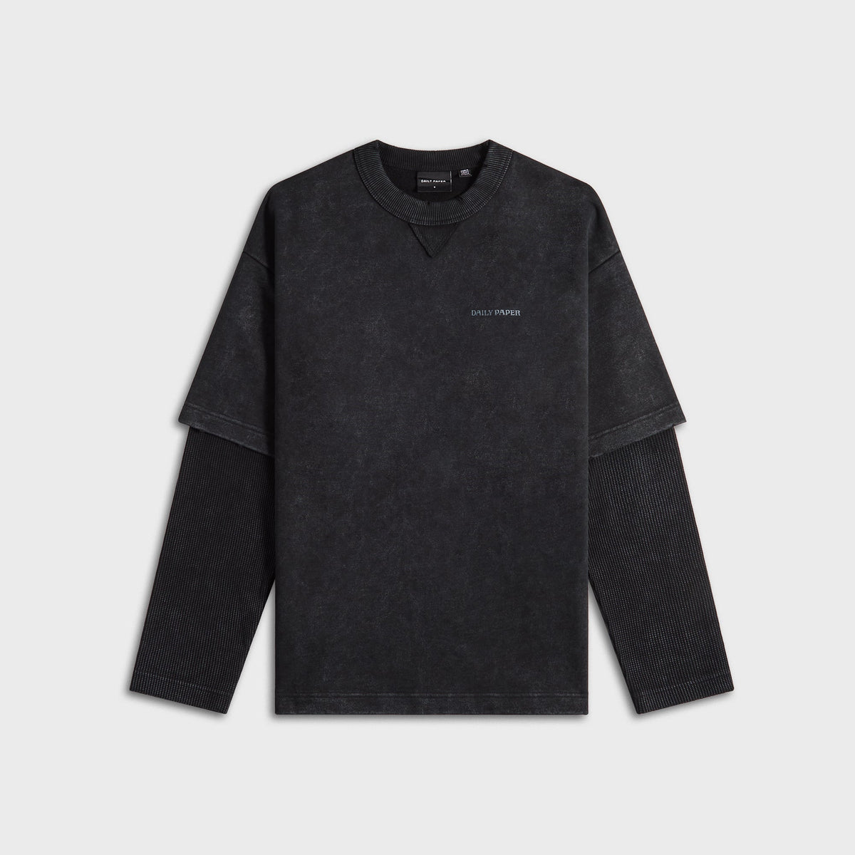 Daily Paper Layered Long Sleeve Tee - Black