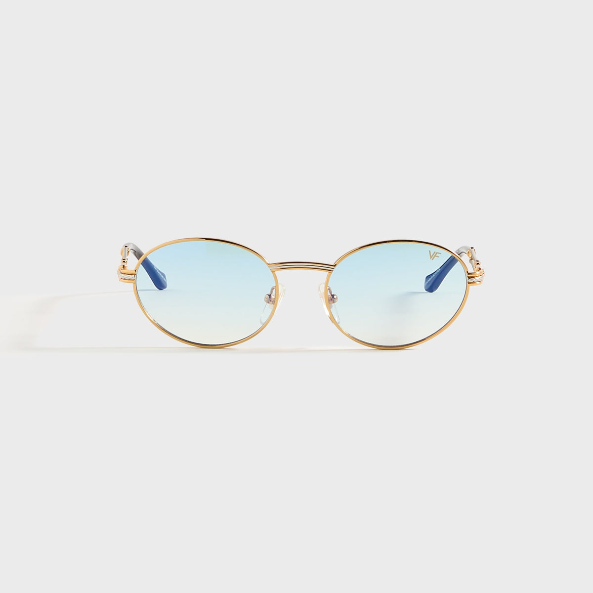 Vintage Frames Pac Double Rope Edition 18KT Two-Tone - Gold / Pastel Blue