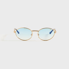 Vintage Frames Pac Double Rope Edition 18KT Two-Tone - Gold / Pastel Blue