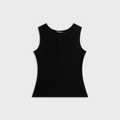 EB Denim South Beverly Boat Neck Tank - Asphalt