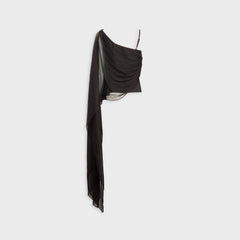 EB Denim Tess Layered Top - Black