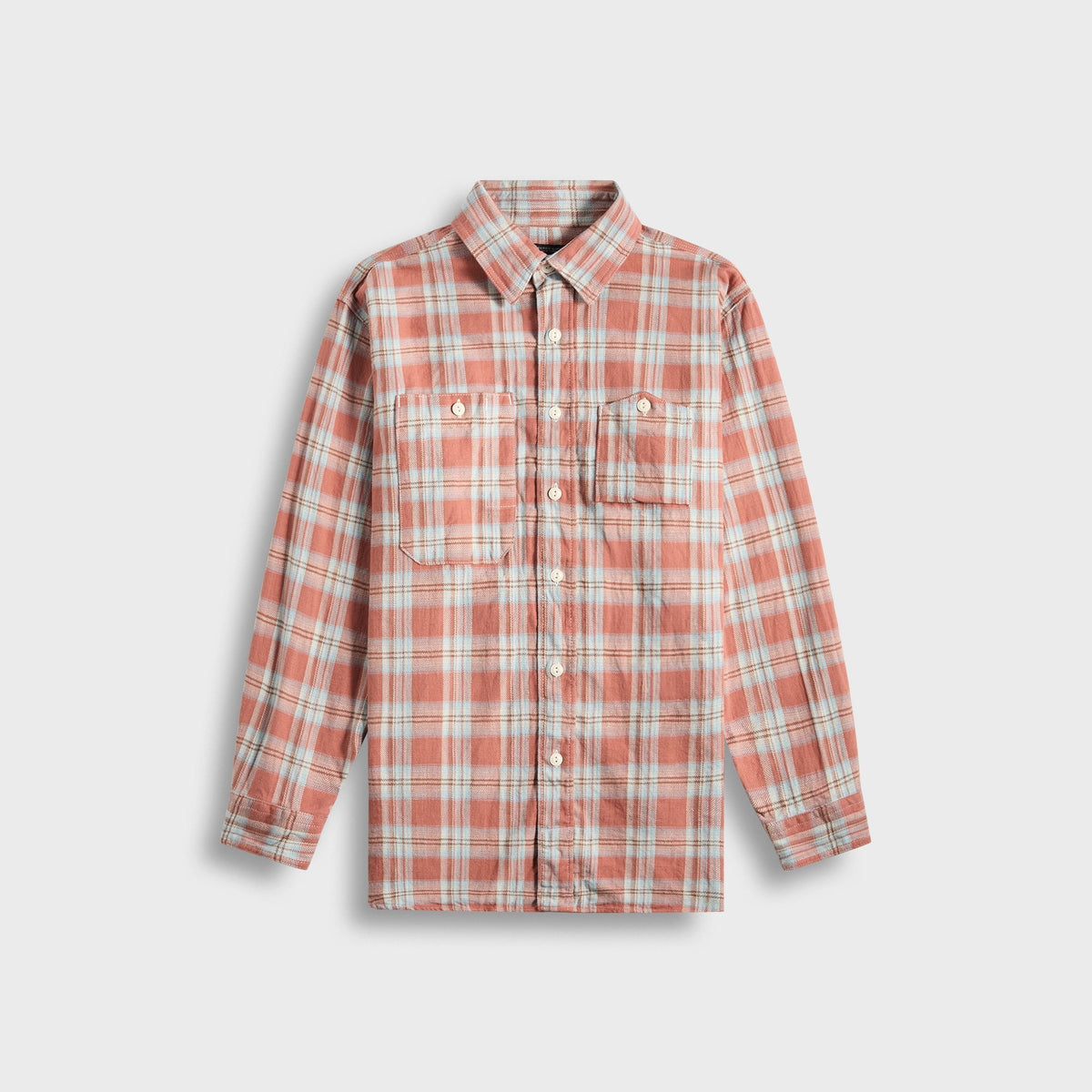 Engineered Garments Work Plaid Jacquard Shirt - Pink