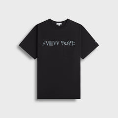 Engineered Garments Printed Cross Crew-Neck Tee - Black Cosmopolitanism