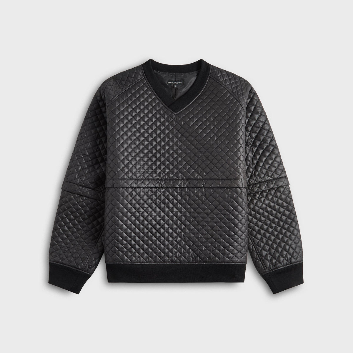 Engineered Garments Polyester Small Diamond Quilt Wind Pull -  Black