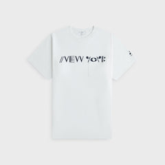 Engineered Garments Printed Cross Crewneck Tee - White