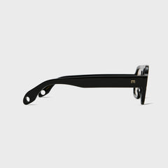 Elisa Johnson Jane Mini Sunglasses - Gloss Black / Light Brown Lens
