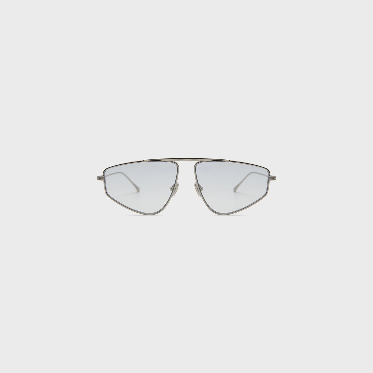 Elisa Johnson Riley Sunglasses - Silver Metal / Purple Lens