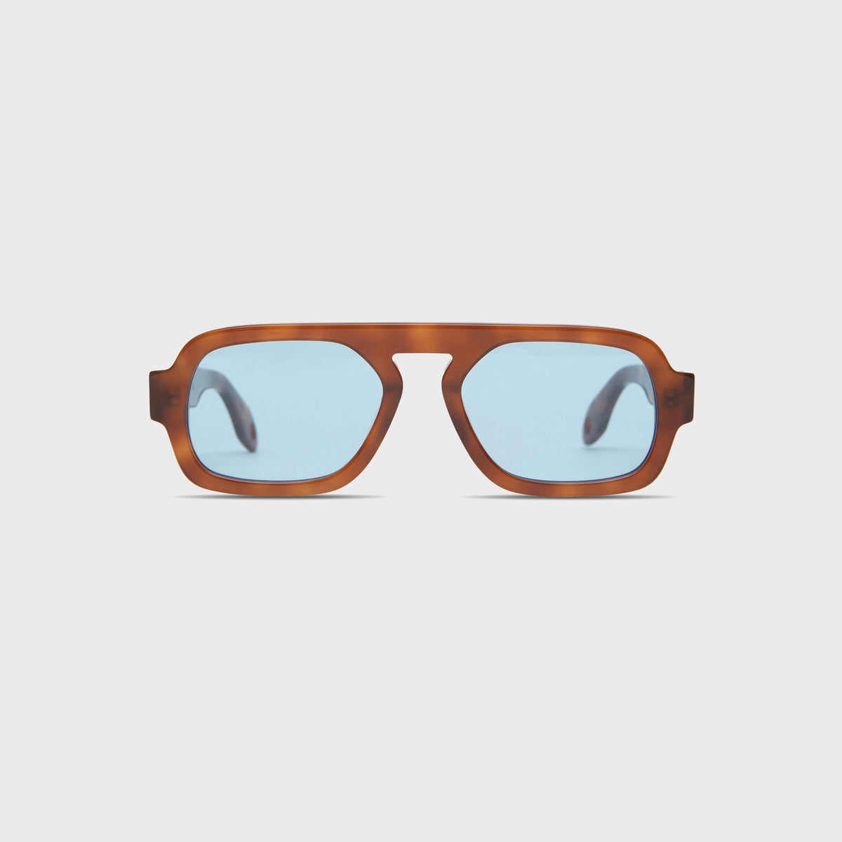 Elisa Johnson Jane Mini - Light Brown / Blue Lens