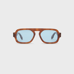 Elisa Johnson Jane Mini - Light Brown / Blue Lens