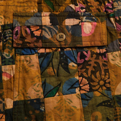 Engineered Garments Multi Pattern Patchwork Fatigue Short - Olive