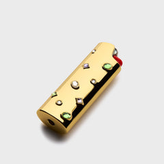 Edie Parker Little Gems Lighter Case - Lilac Gold