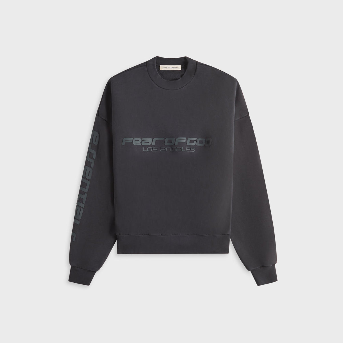 Essentials Cropped Relaxed Chicago Sweatshirt - Vintage Black
