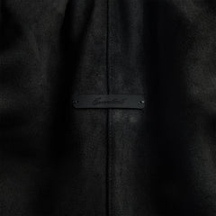 Essentials Suede Fleece Signature Relaxed Short - Vintage Black