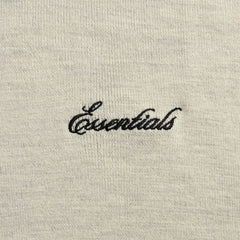 Essentials Signature 3/4 Sleeve 90s Knit Polo - Oatmeal Heather