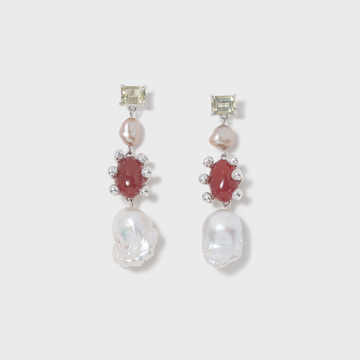 Faris Dotto Gem Potion - Sterling Silver / Lemon Topaz / Carnelian