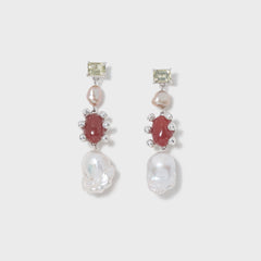 Faris Dotto Gem Potion - Sterling Silver / Lemon Topaz / Carnelian