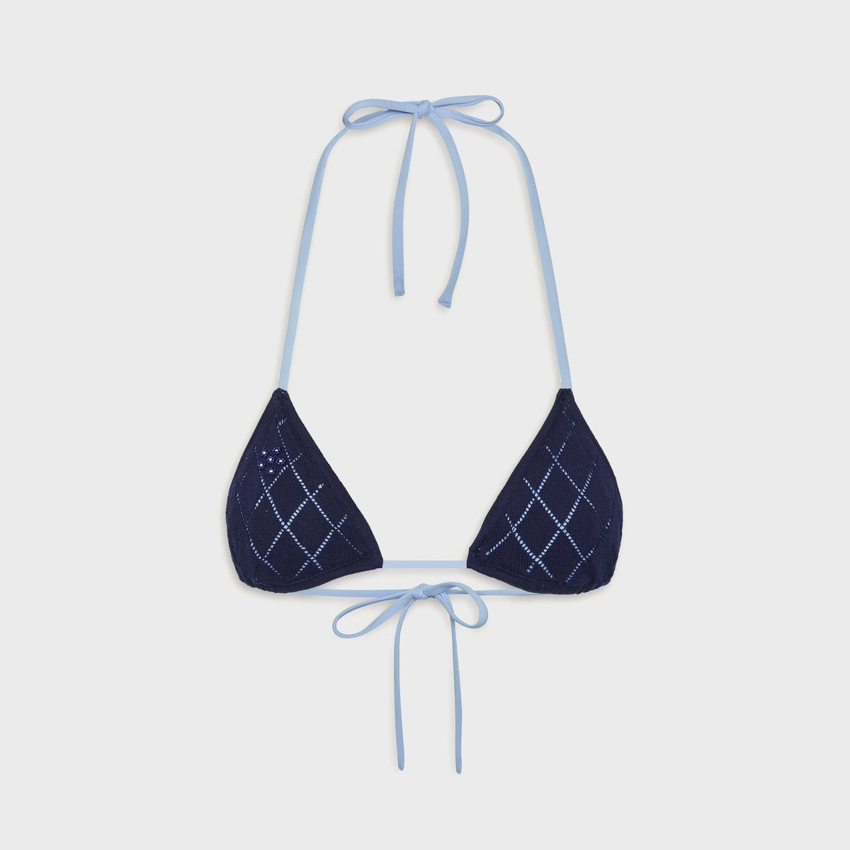 Frankies Bikinis Nick Knit Top - Diamond Stitch