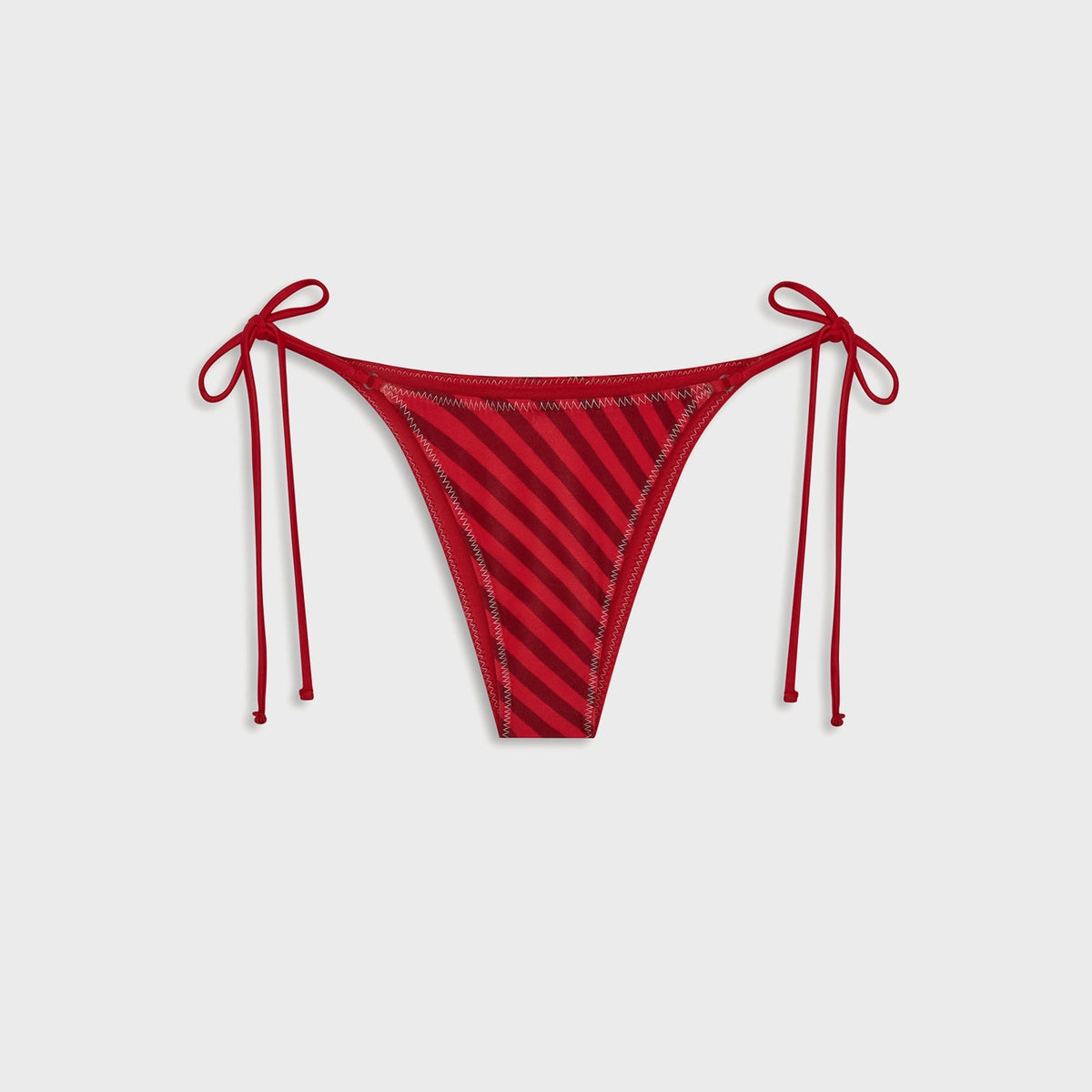 Frankies Bikinis x Jennie Mackenzie Satin Bottom - Spring Stripe