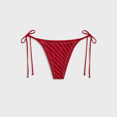 Frankies Bikinis x Jennie Mackenzie Satin Bottom - Spring Stripe