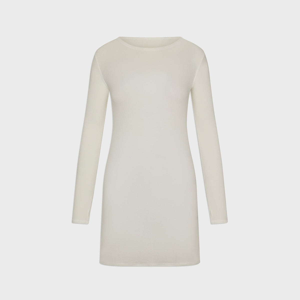Frankies Bikinis x Jennie Kim Lightweight Jersey Mini Dress - Coconut Cream