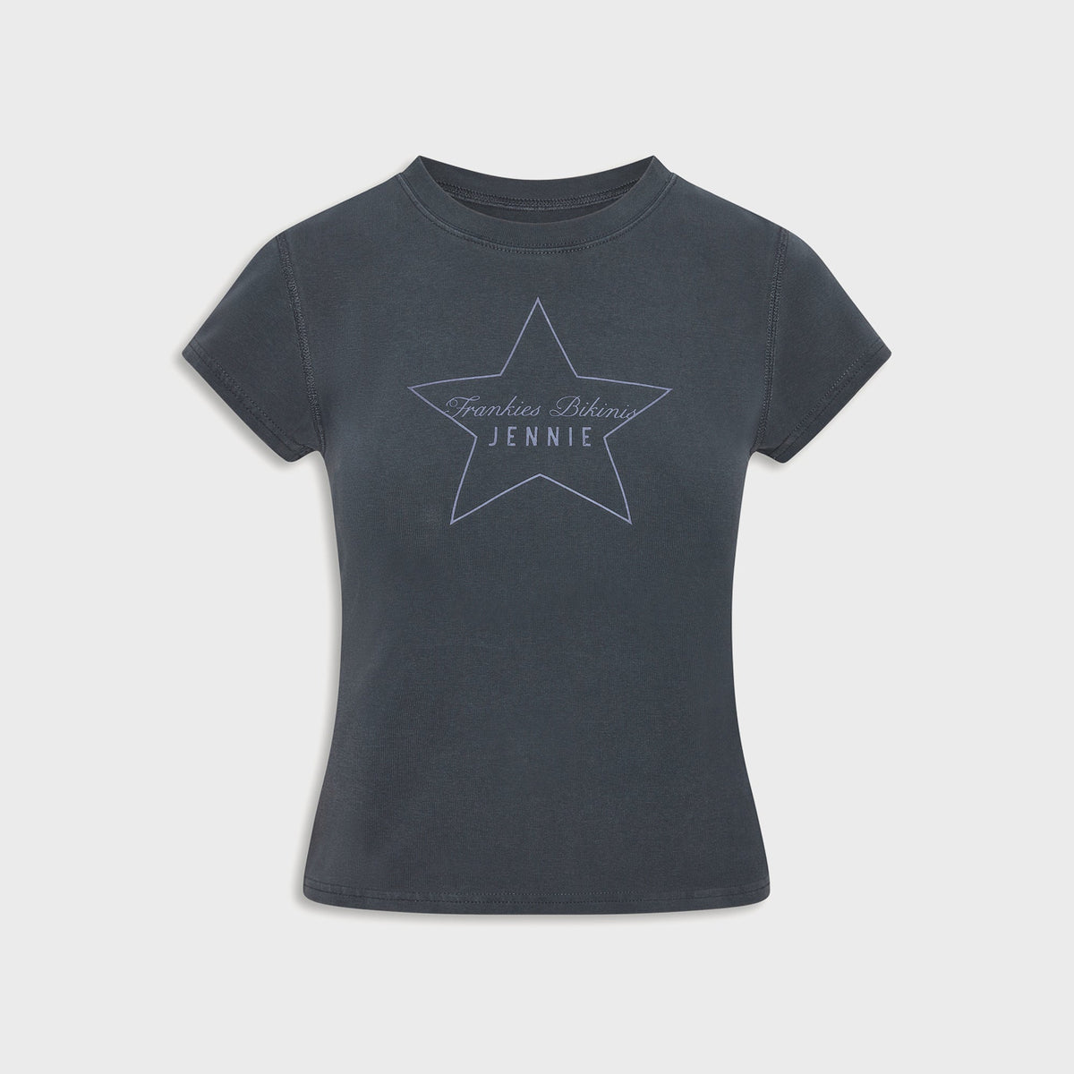 Frankies Bikinis x Jennie Eva Cotton Ribbed Tee - Comet